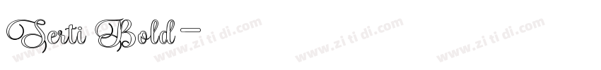 Serti Bold字体转换